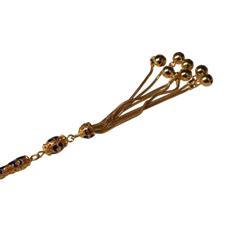 Blue Helmet 14 Carat Gold Prayer Beads Special Series Prayer Beads Models