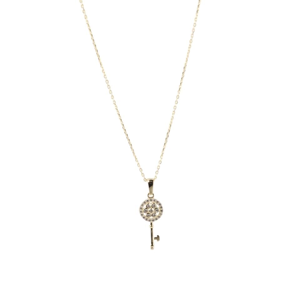 14 Ayar Altın Anahtar Kolye