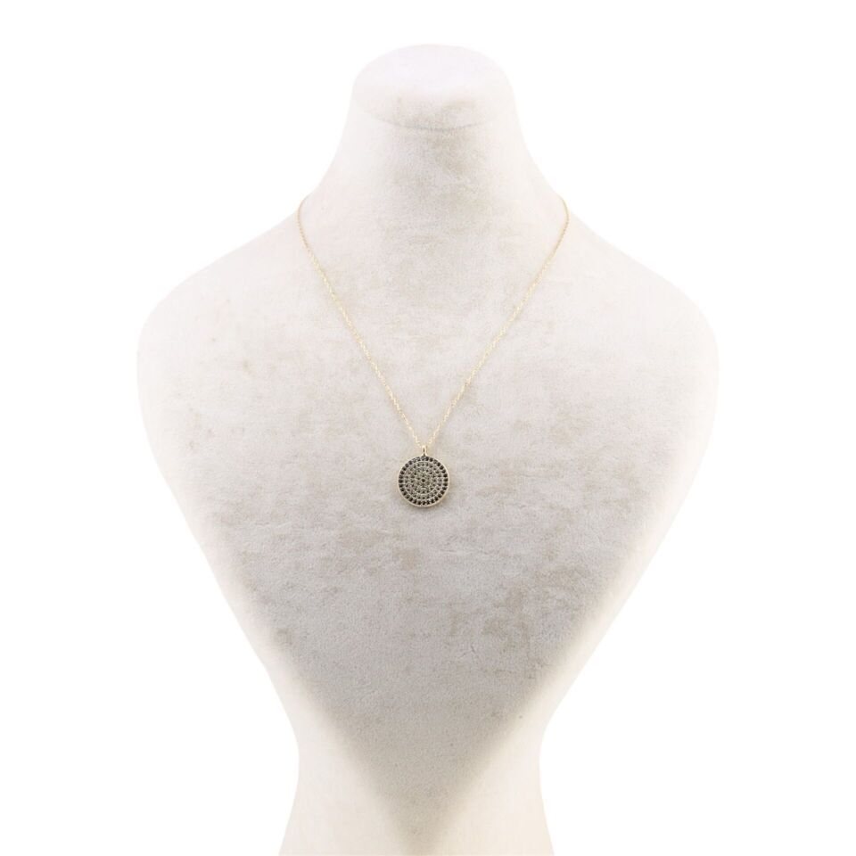 14 Ayar Altın Nazar Boncuğu Kolye