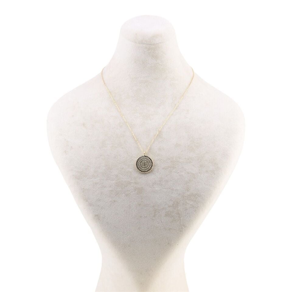 14 Ayar Altın Nazar Boncuğu Kolye