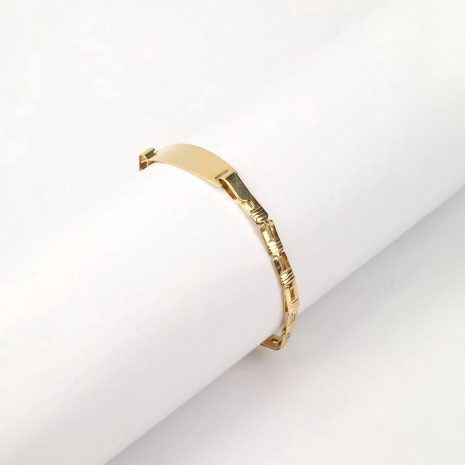 14 Ayar Altın Zincir Bebek Künyesi