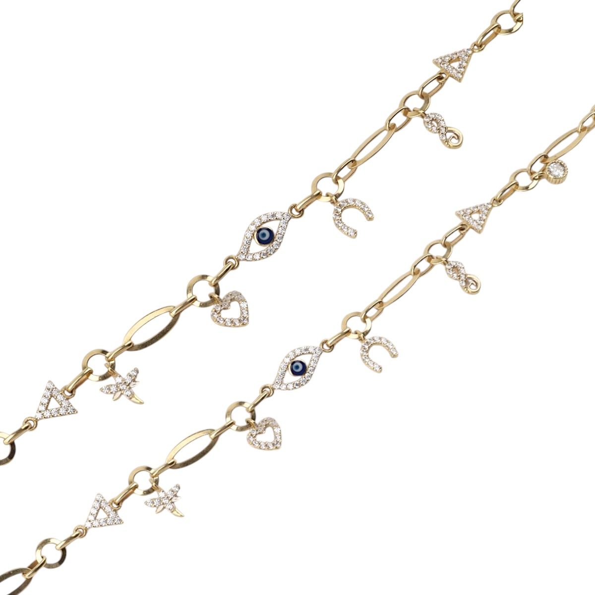 14 Carat Gold Lucky Bracelet