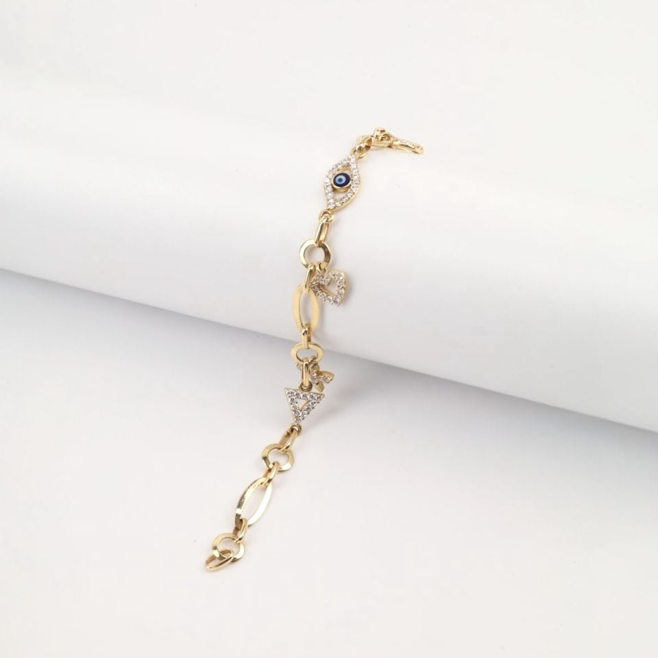14 Carat Gold Lucky Bracelet