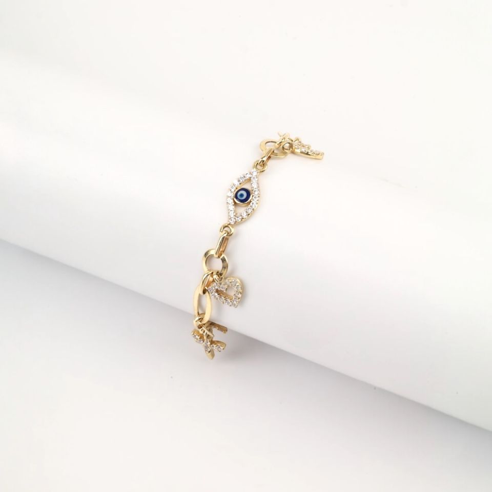 14 Carat Gold Lucky Bracelet