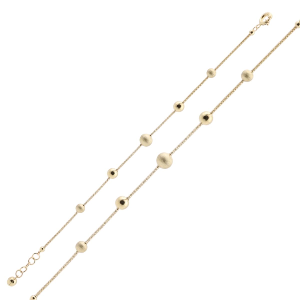 14 Carat Gold Ball Bracelet