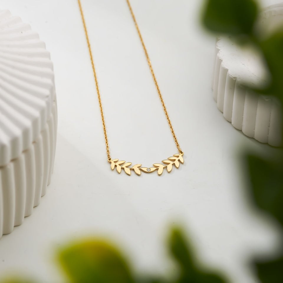 14K Gold Virgo Necklace