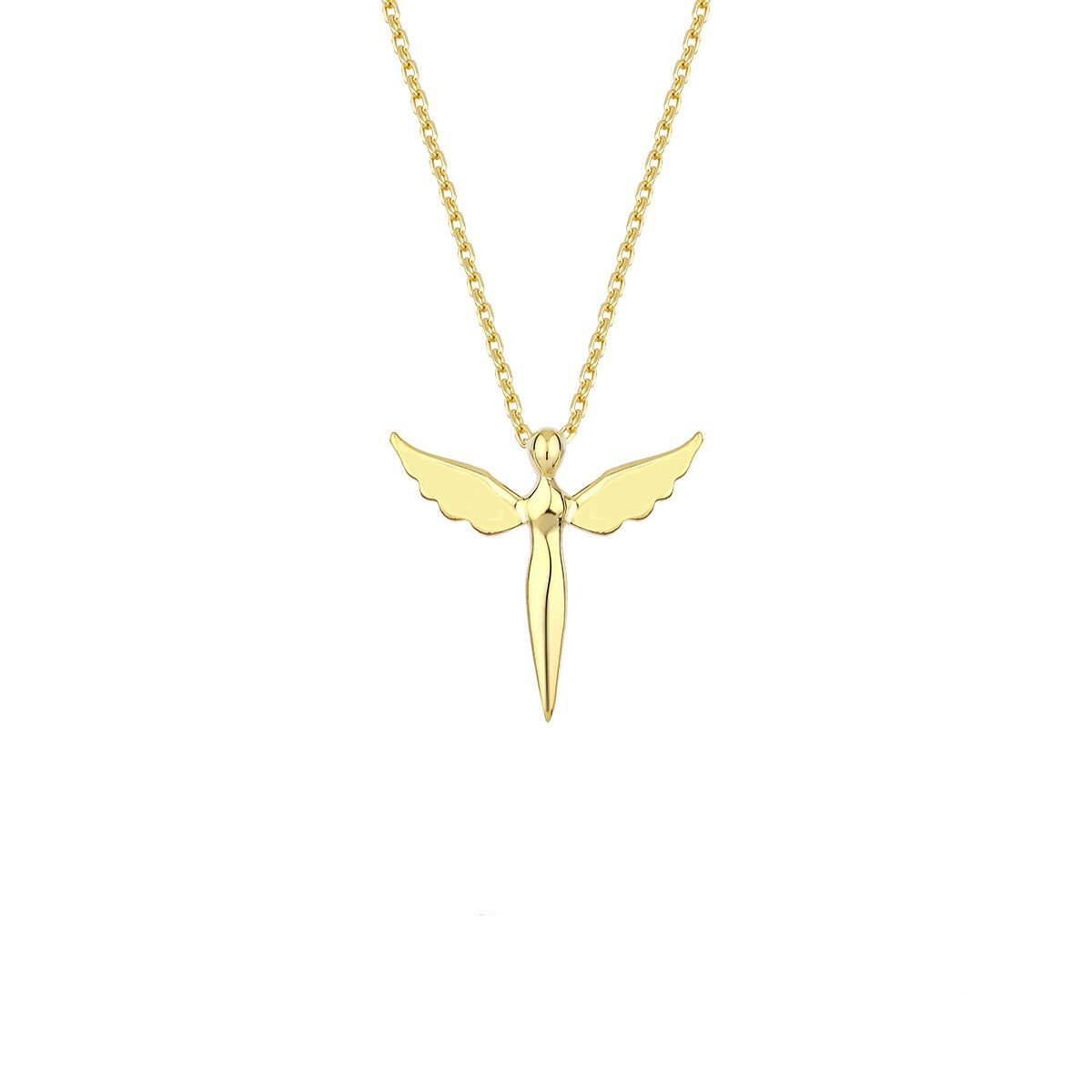 14K Gold Michael Angel Necklace