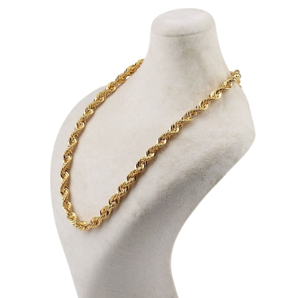 14K Gold Twist Chain Necklace