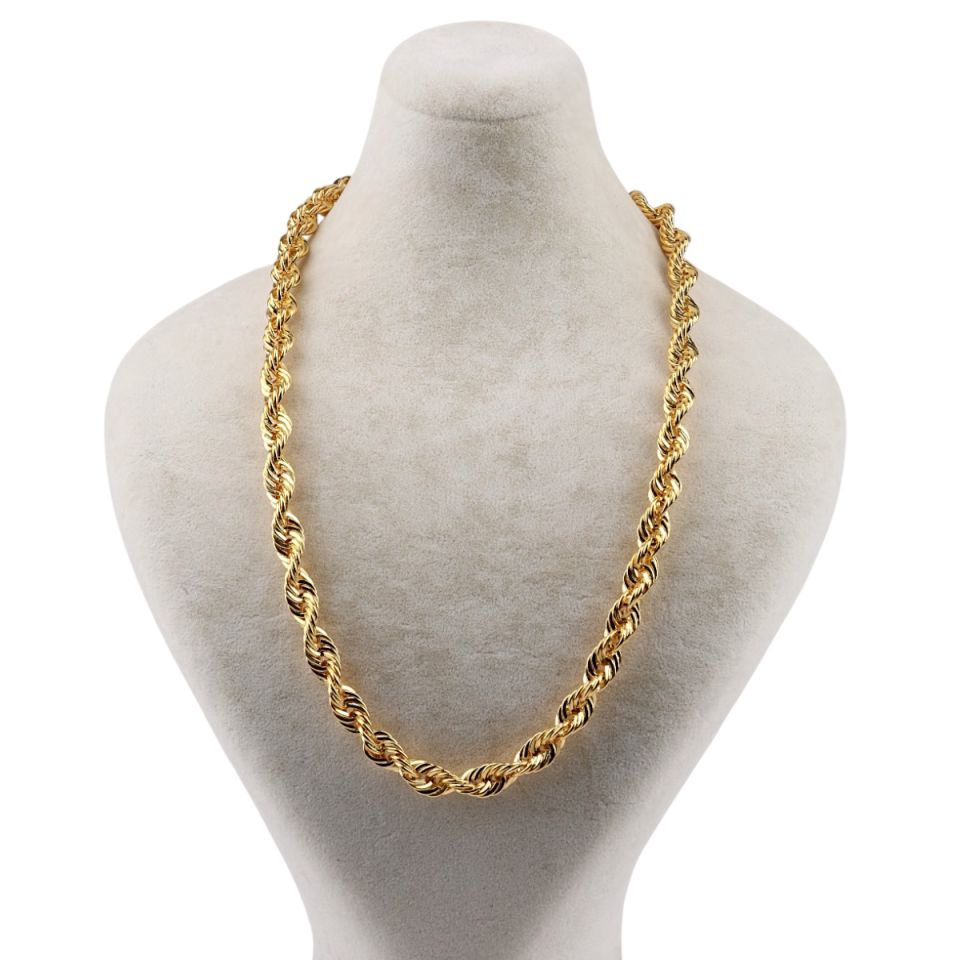 14K Gold Twist Chain Necklace