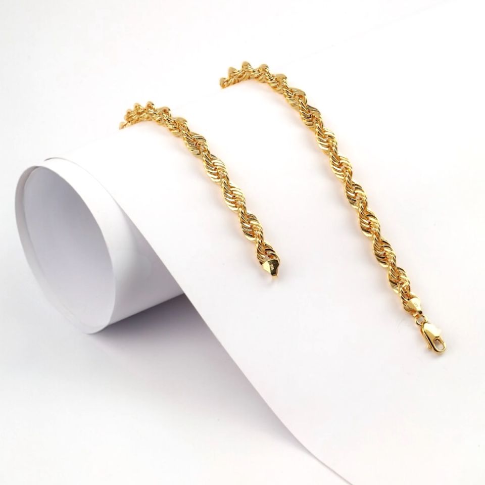 14K Gold Twist Chain Necklace