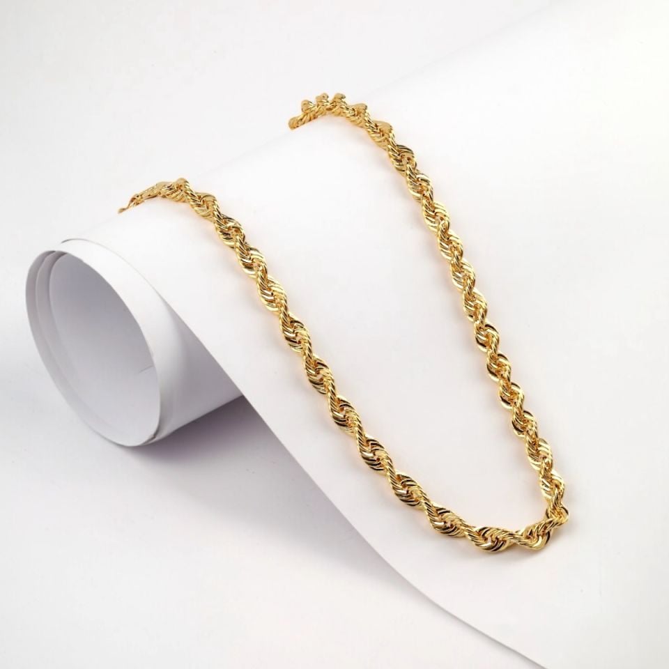14K Gold Twist Chain Necklace