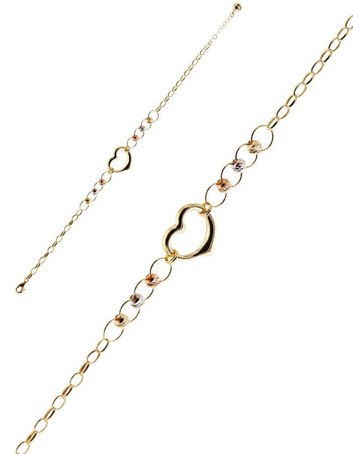 Heart Love Symbol Dorika Gold Women's Bracelet