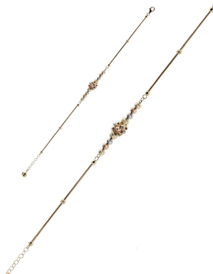 14 Carat Women's Trendy Gold Bracelet with Ball